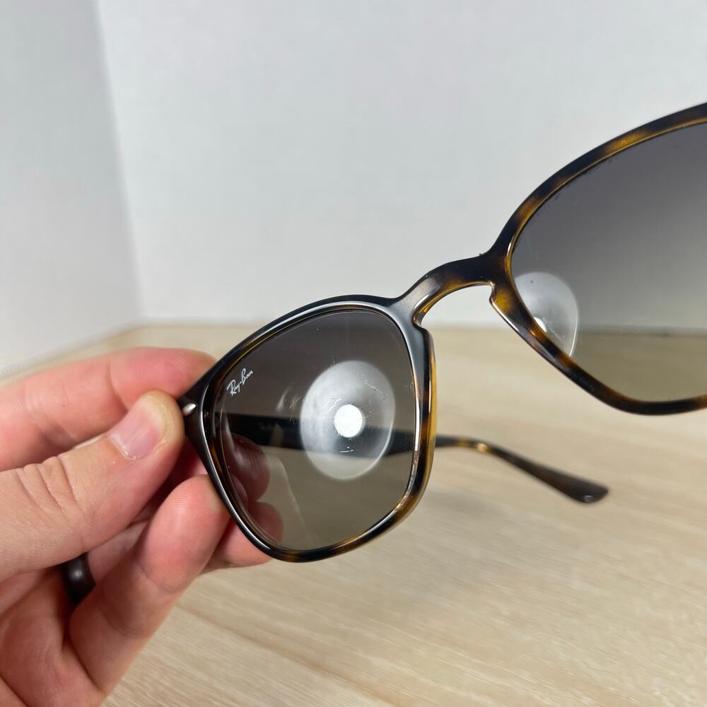 Ray-Ban RB4258 710/11 Polished Tortoise Full Rim Eyeglasses READ DESC 50-20-145 - Picture 7 of 15